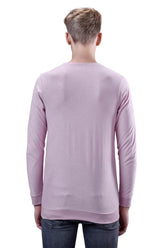 Lavender Textured Full Sleeves T-Shirt